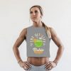 The Fit Life Crop Sleevless Gray